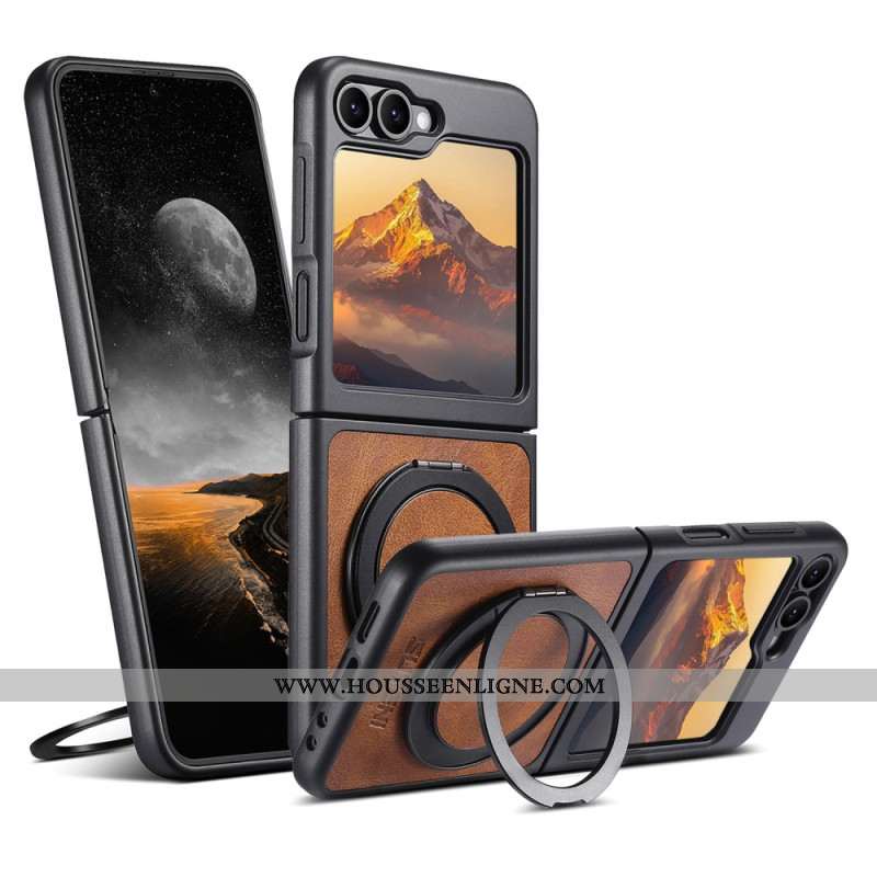 Coque Samsung Galaxy Z Flip 7 FE / Z Flip 6 Compatible MagSafe avec Anneau-Support SUTENI