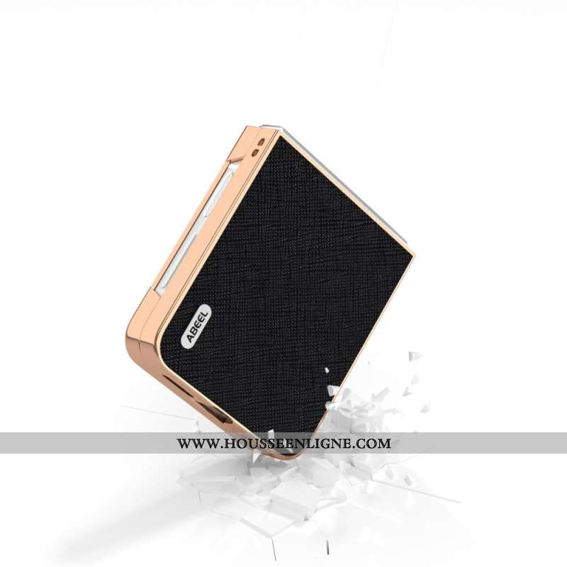 Coque Samsung Galaxy Z Flip 7 FE / Z Flip 6 Cuir Texturé