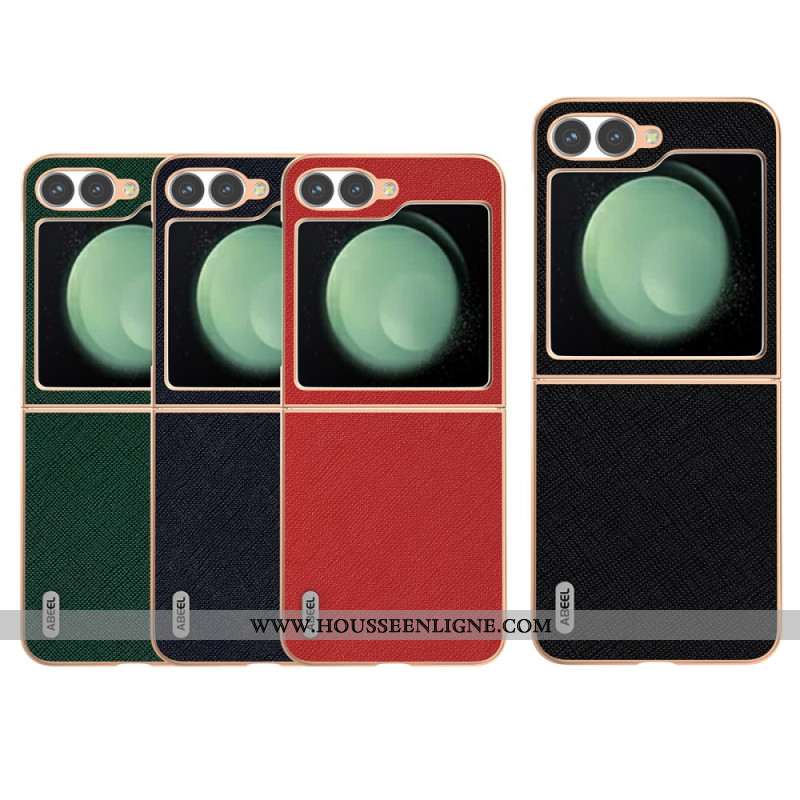 Coque Samsung Galaxy Z Flip 7 FE / Z Flip 6 Cuir Texturé