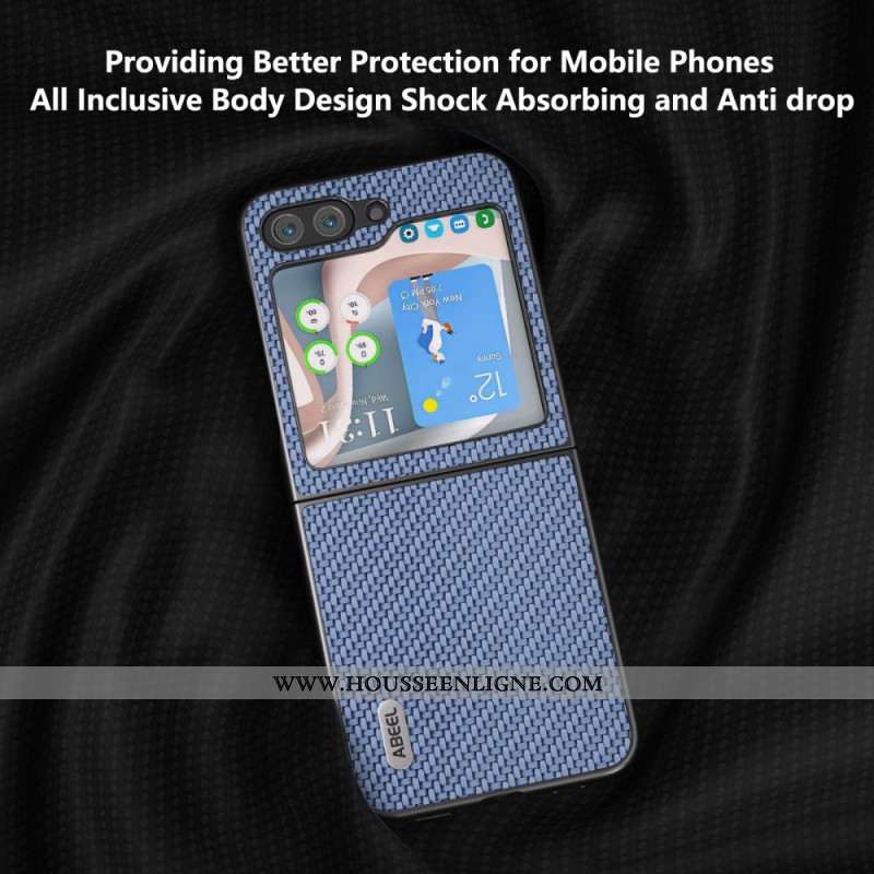 Coque Samsung Galaxy Z Flip 7 FE / Z Flip 6 Design Fibre Carbone ABEEL