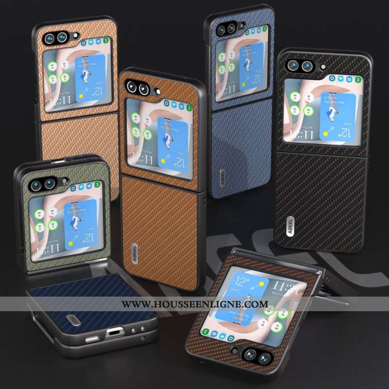 Coque Samsung Galaxy Z Flip 7 FE / Z Flip 6 Design Fibre Carbone ABEEL