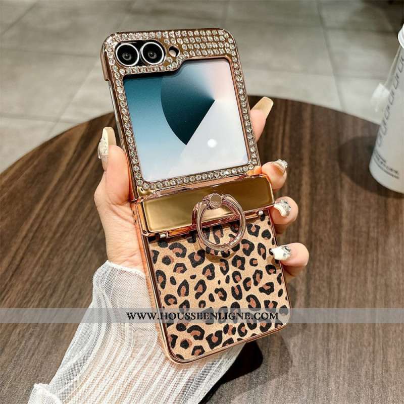 Coque Samsung Galaxy Z Flip 7 FE / Z Flip 6 Design Léopard