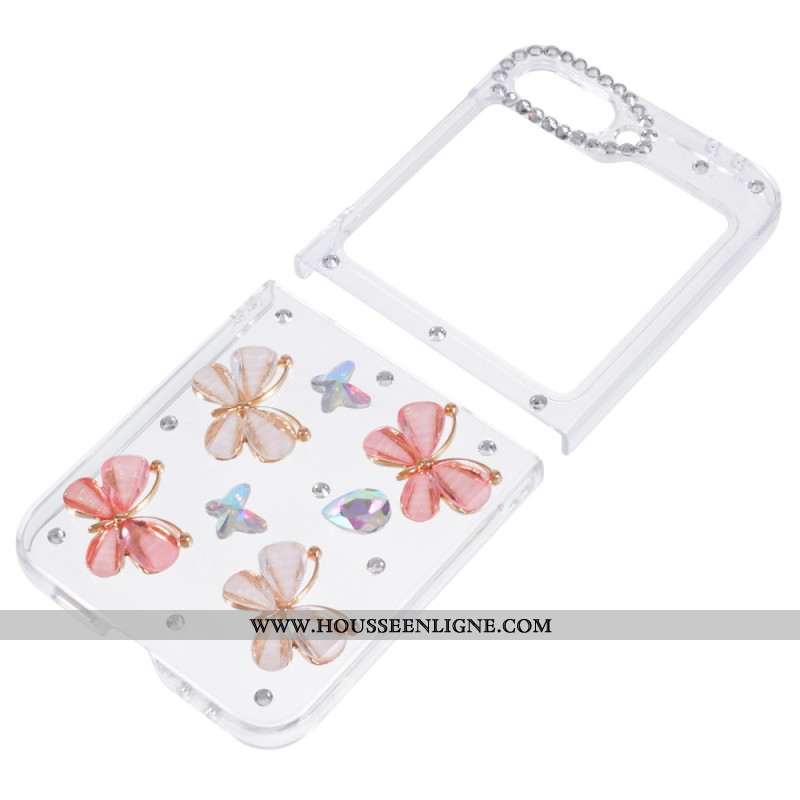 Coque Samsung Galaxy Z Flip 7 FE / Z Flip 6 Décoration Strass