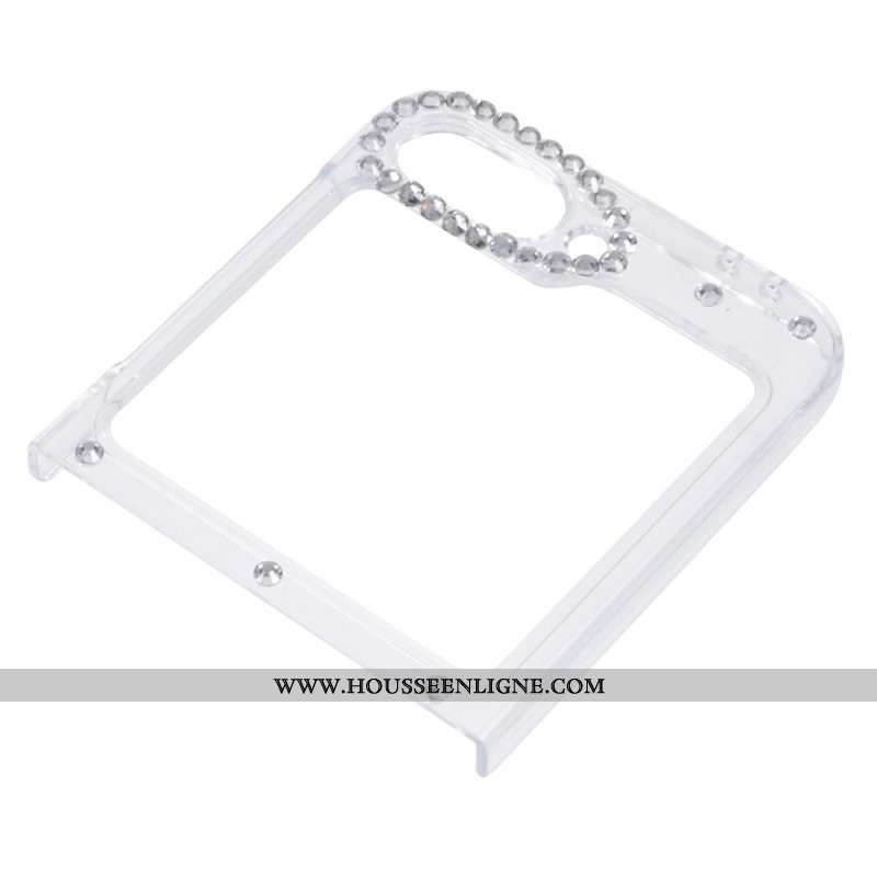 Coque Samsung Galaxy Z Flip 7 FE / Z Flip 6 Décoration Strass