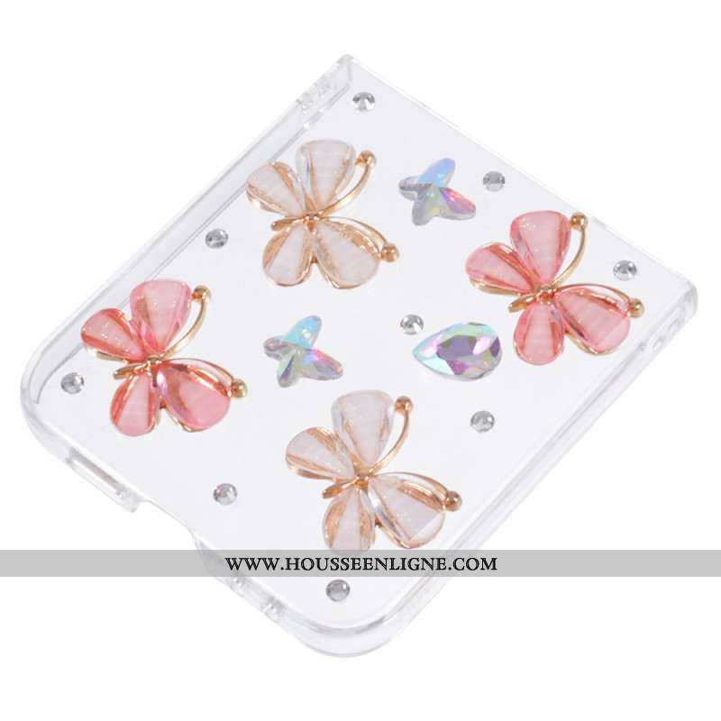 Coque Samsung Galaxy Z Flip 7 FE / Z Flip 6 Décoration Strass