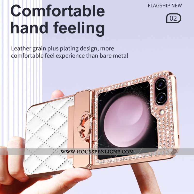 Coque Samsung Galaxy Z Flip 7 FE / Z Flip 6 Décoration Strass