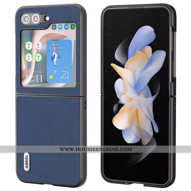 Coque Samsung Galaxy Z Flip 7 FE / Z Flip 6 Effet Cuir ABEEL
