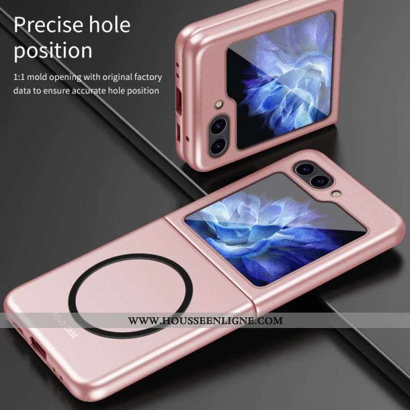 Coque Samsung Galaxy Z Flip 7 FE / Z Flip 6 Effet Métal Compatible MagSafe