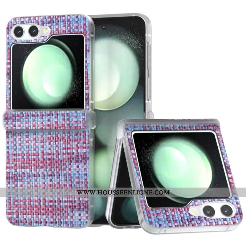 Coque Samsung Galaxy Z Flip 7 FE / Z Flip 6 Effet Tissu