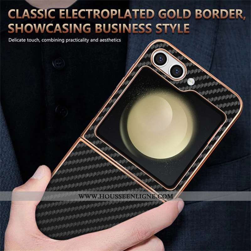 Coque Samsung Galaxy Z Flip 7 FE / Z Flip 6 Fibre Carbone AZNS