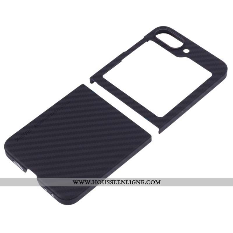 Coque Samsung Galaxy Z Flip 7 FE / Z Flip 6 Fibre Carbone X-LEVEL