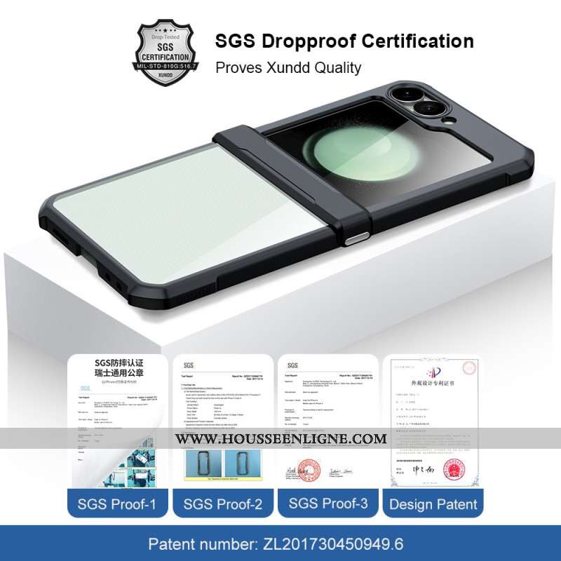 Coque Samsung Galaxy Z Flip 7 FE / Z Flip 6 Film Écran Petit Arrière XUNDD