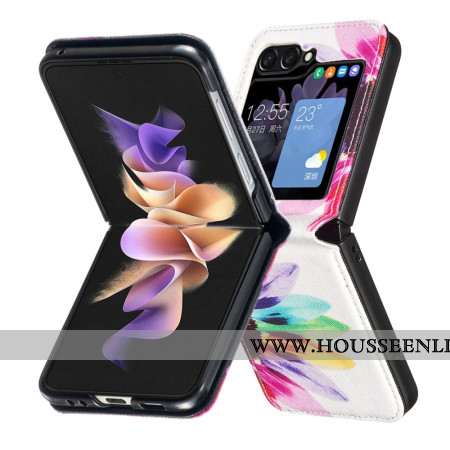 Coque Samsung Galaxy Z Flip 7 FE / Z Flip 6 Fleur Aquarelle