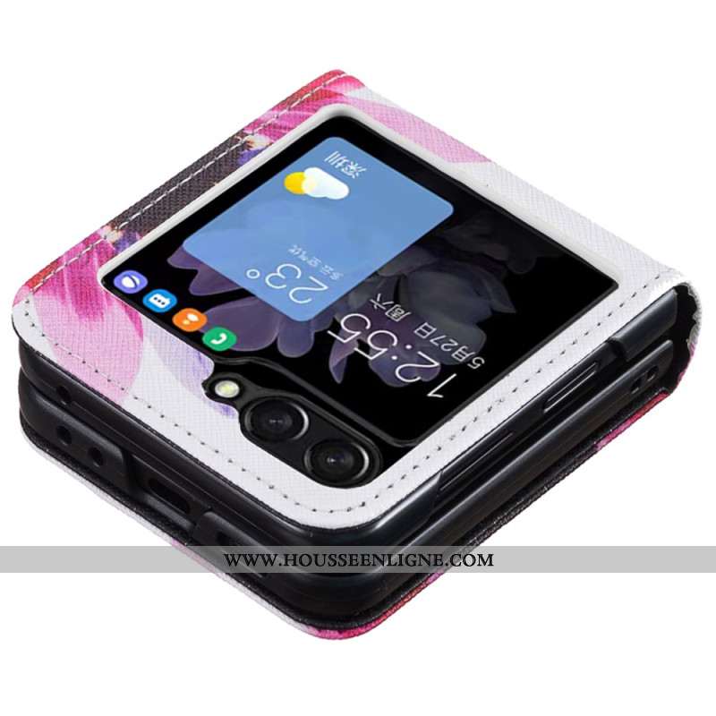 Coque Samsung Galaxy Z Flip 7 FE / Z Flip 6 Fleur Aquarelle