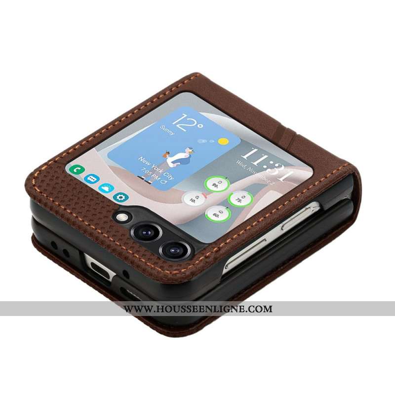 Coque Samsung Galaxy Z Flip 7 FE / Z Flip 6 Géométrie avec Bandoulière