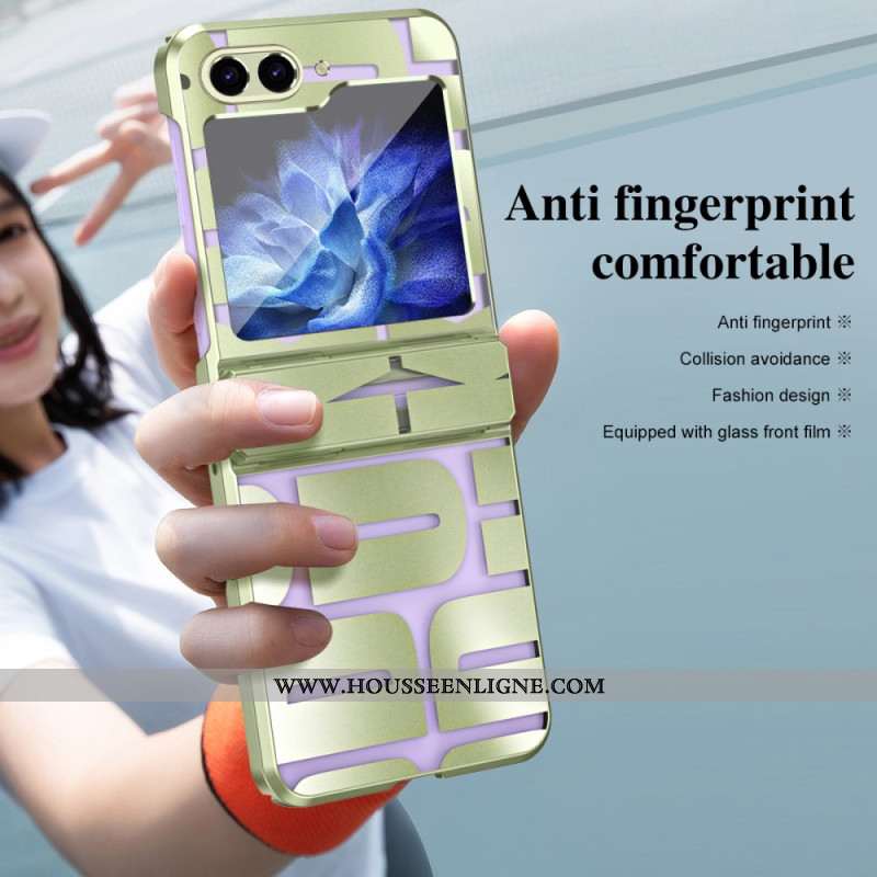 Coque Samsung Galaxy Z Flip 7 FE / Z Flip 6 Lettres avec Film en Verre Trempé