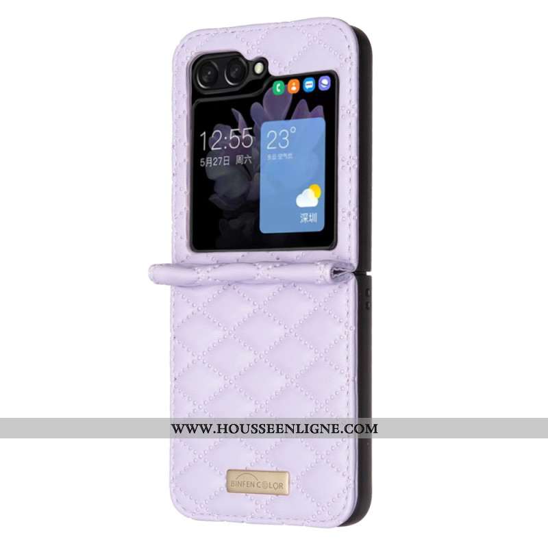 Coque Samsung Galaxy Z Flip 7 FE / Z Flip 6 Matelassée BINFEN COLOR