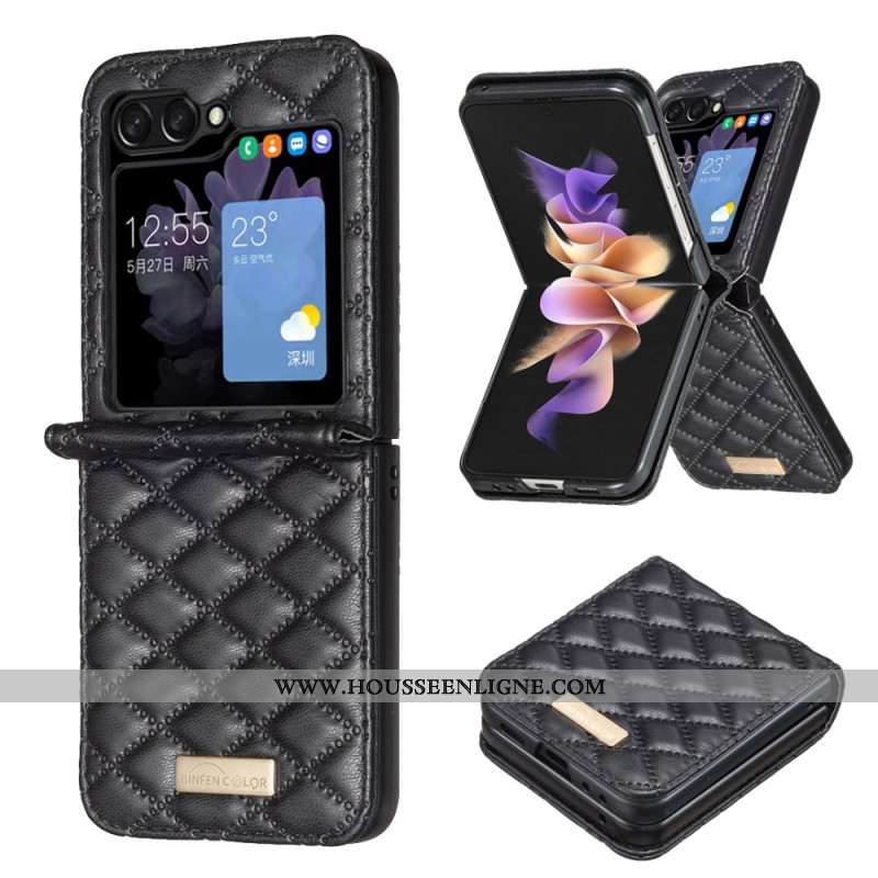 Coque Samsung Galaxy Z Flip 7 FE / Z Flip 6 Matelassée BINFEN COLOR