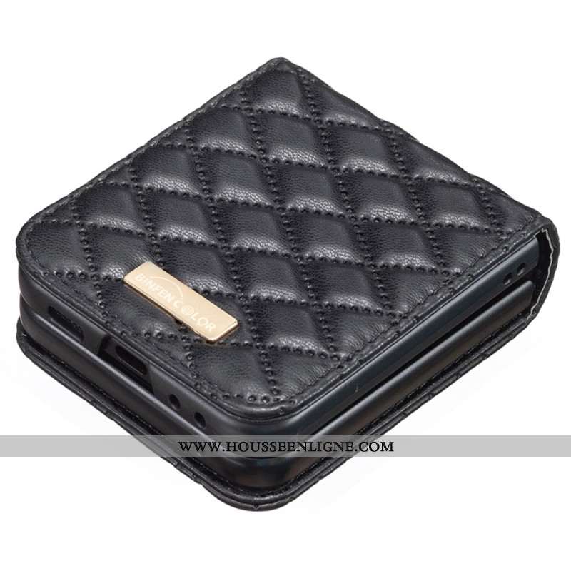 Coque Samsung Galaxy Z Flip 7 FE / Z Flip 6 Matelassée BINFEN COLOR