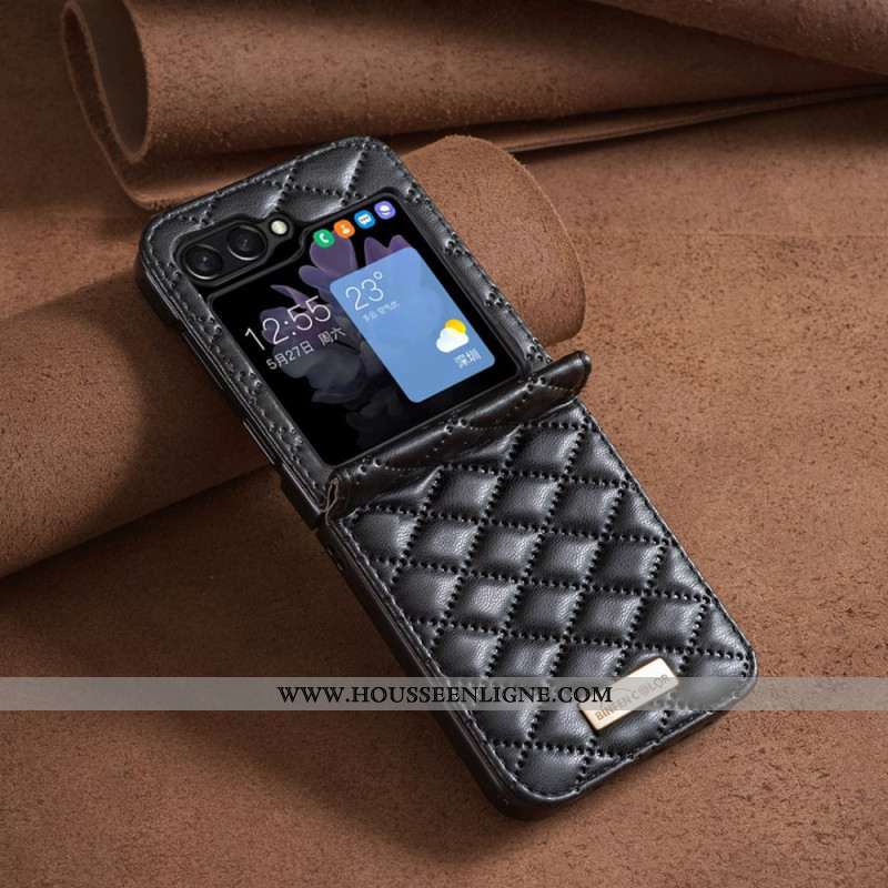 Coque Samsung Galaxy Z Flip 7 FE / Z Flip 6 Matelassée BINFEN COLOR