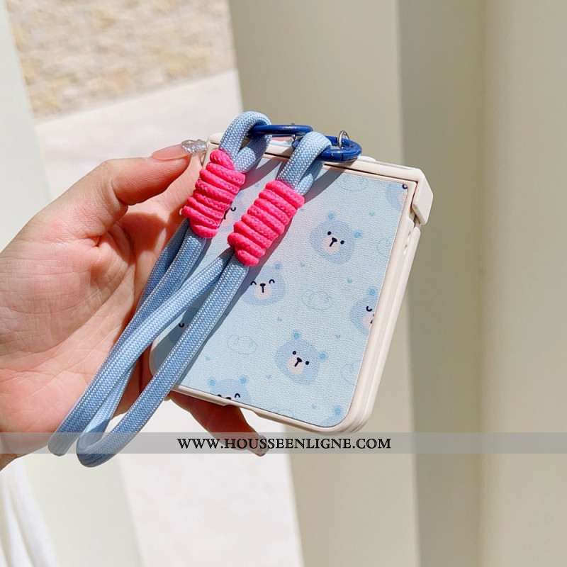 Coque Samsung Galaxy Z Flip 7 FE / Z Flip 6 Motif Ours et Dragonne