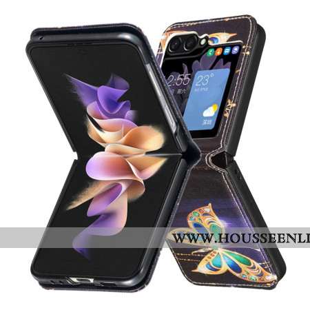 Coque Samsung Galaxy Z Flip 7 FE / Z Flip 6 Papillon Bijoux