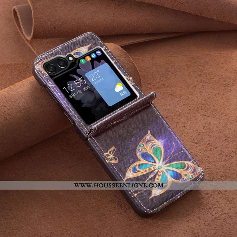 Coque Samsung Galaxy Z Flip 7 FE / Z Flip 6 Papillon Bijoux