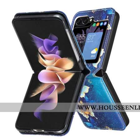 Coque Samsung Galaxy Z Flip 7 FE / Z Flip 6 Papillons dorés