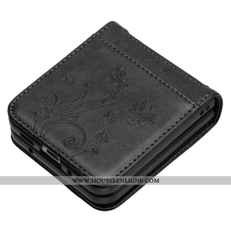 Coque Samsung Galaxy Z Flip 7 FE / Z Flip 6 Papillons et Fleurs