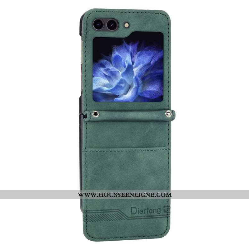 Coque Samsung Galaxy Z Flip 7 FE / Z Flip 6 Porte-Cartes DIERFENG