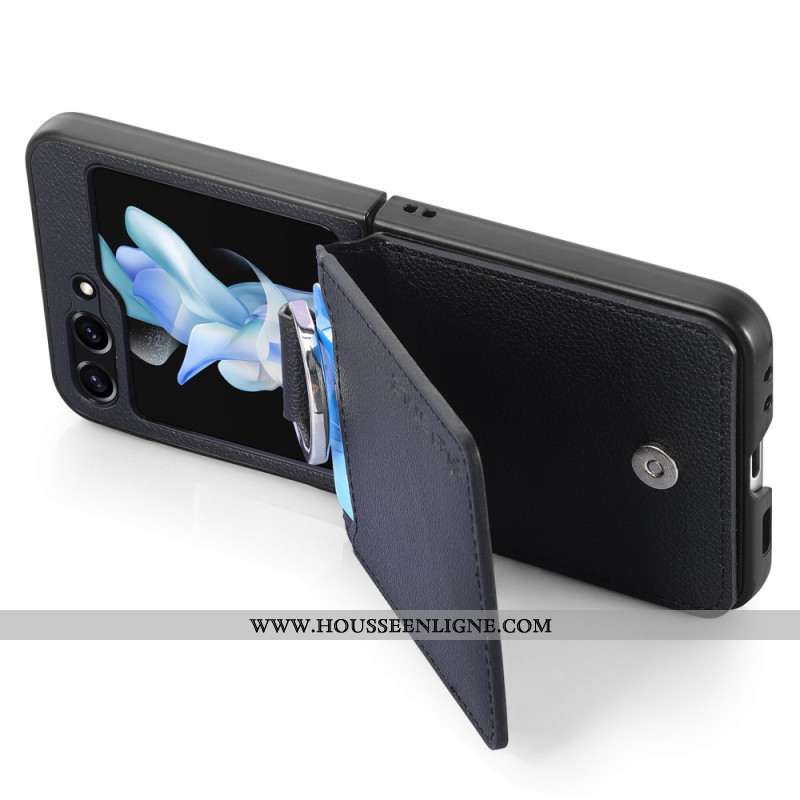Coque Samsung Galaxy Z Flip 7 FE / Z Flip 6 Porte-Cartes Support et Anneau