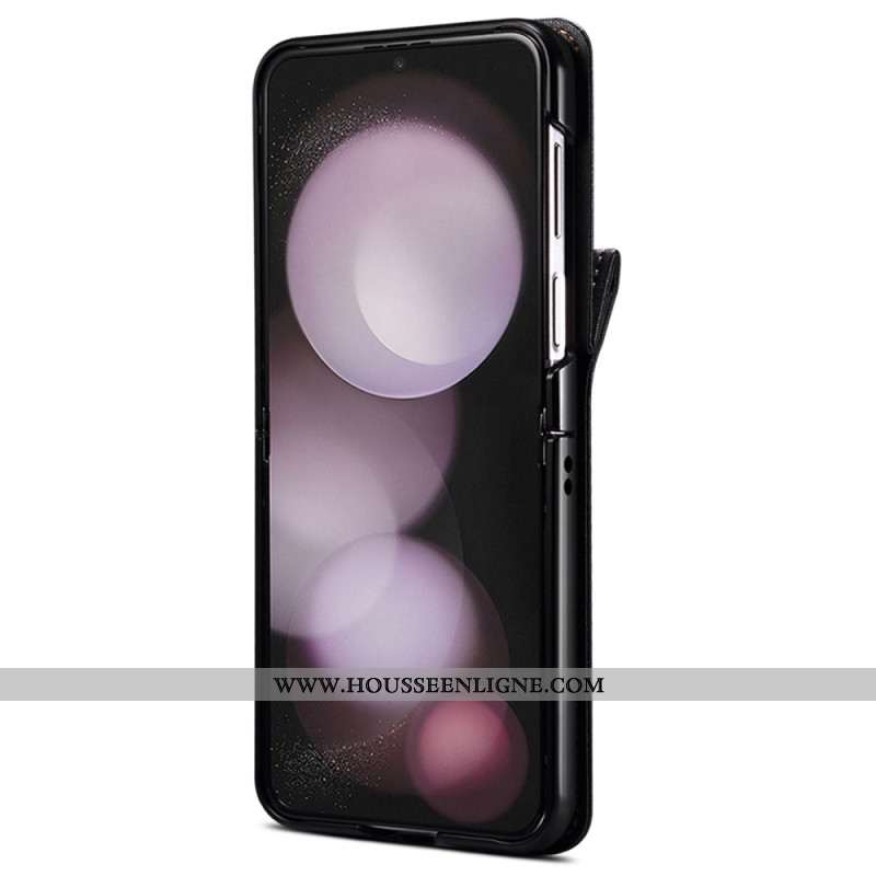 Coque Samsung Galaxy Z Flip 7 FE / Z Flip 6 Porte-Cartes et Lanière