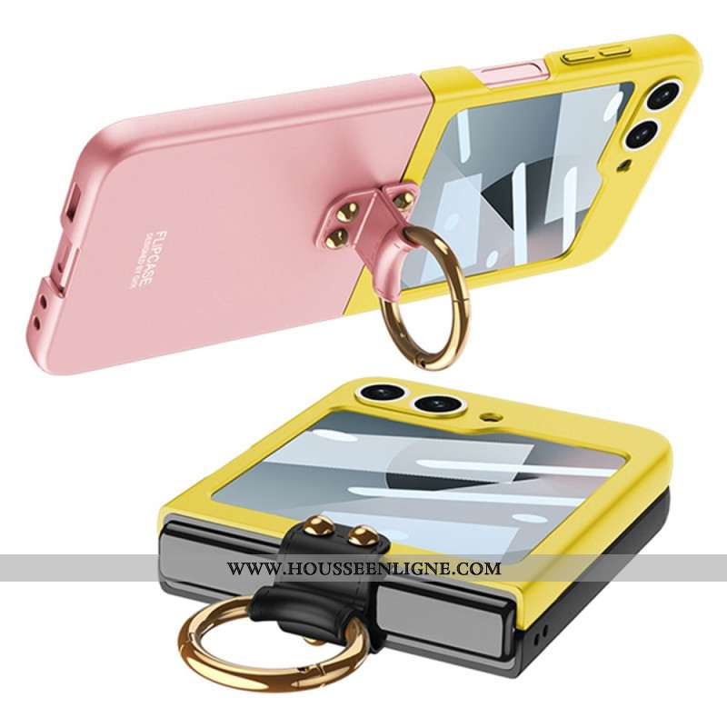 Coque Samsung Galaxy Z Flip 7 FE / Z Flip 6 Protection Magnétique de charnière et Support Bicolore