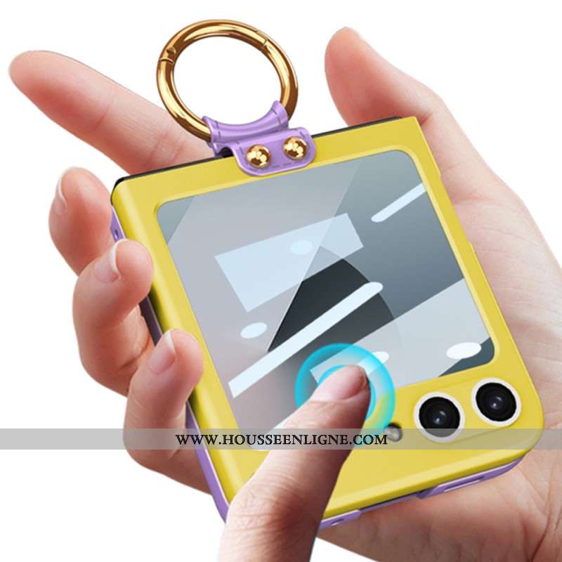Coque Samsung Galaxy Z Flip 7 FE / Z Flip 6 Protection Magnétique de charnière et Support Bicolore