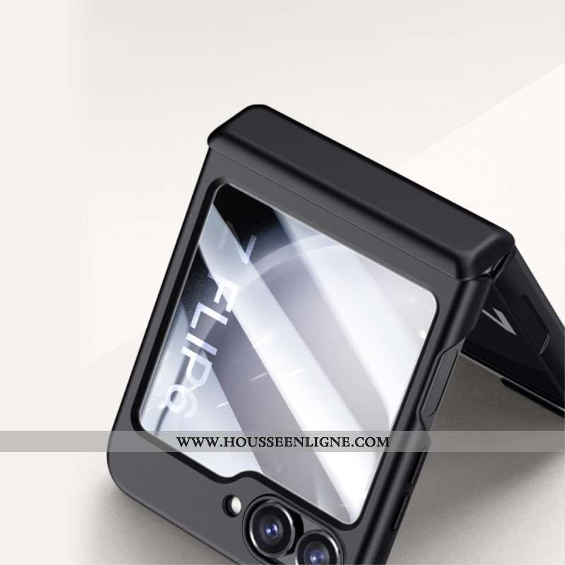 Coque Samsung Galaxy Z Flip 7 FE / Z Flip 6 Protection de Charnière et Film Écran Arrière en Verre T