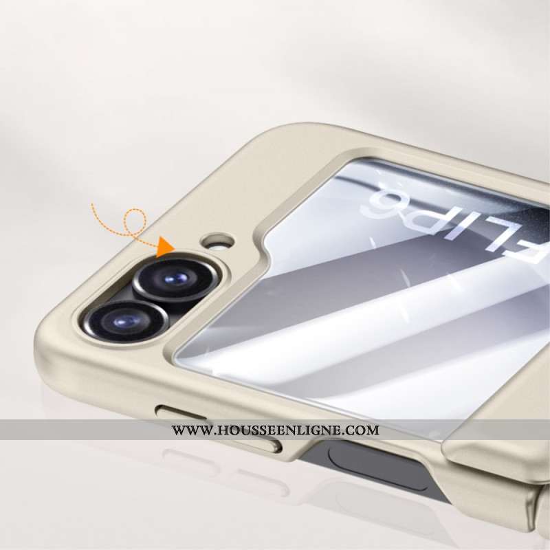 Coque Samsung Galaxy Z Flip 7 FE / Z Flip 6 Protection de Charnière et Film Écran Arrière en Verre T