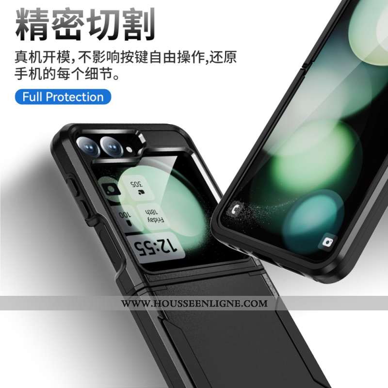 Coque Samsung Galaxy Z Flip 7 FE / Z Flip 6 Robuste Effet Métal