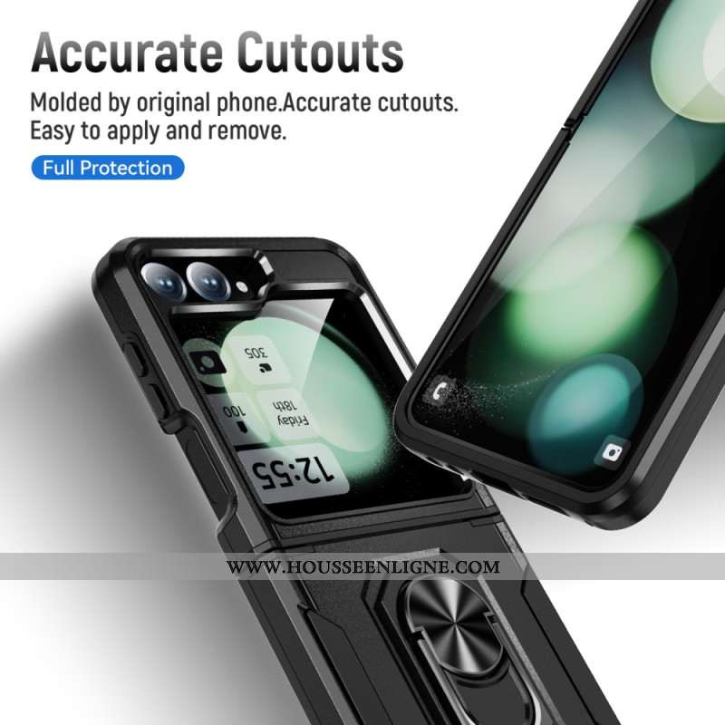 Coque Samsung Galaxy Z Flip 7 FE / Z Flip 6 Robuste avec Anneau-Support