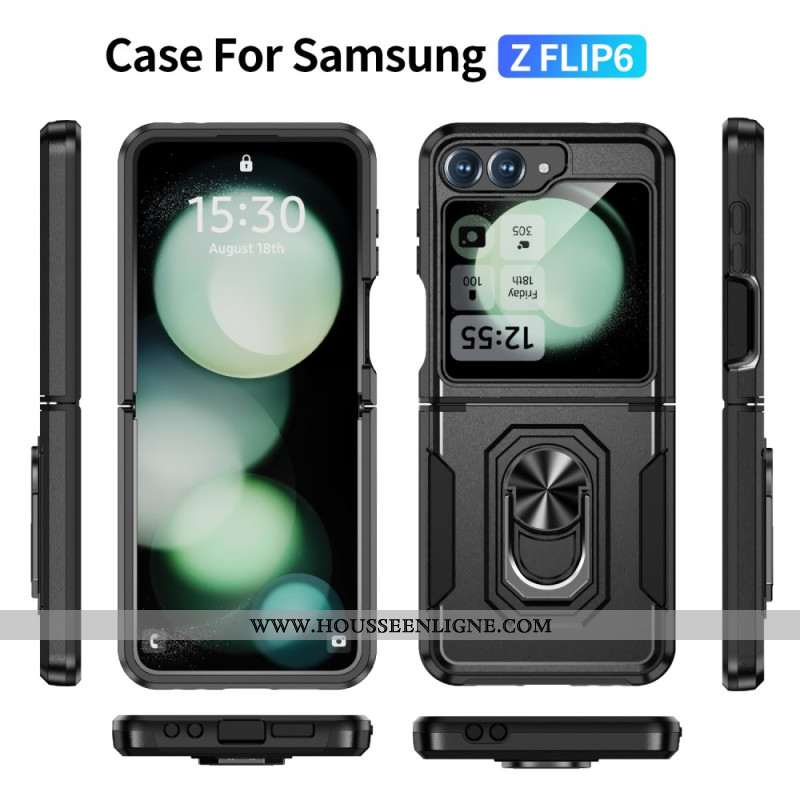 Coque Samsung Galaxy Z Flip 7 FE / Z Flip 6 Robuste avec Anneau-Support