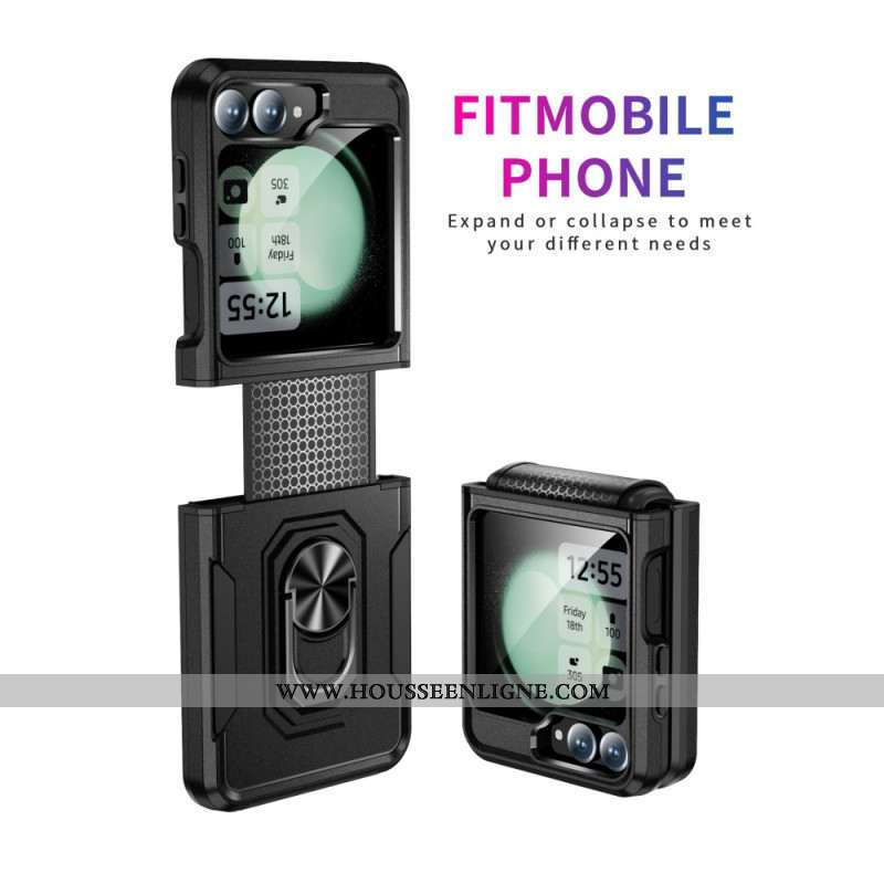 Coque Samsung Galaxy Z Flip 7 FE / Z Flip 6 Robuste avec Anneau-Support