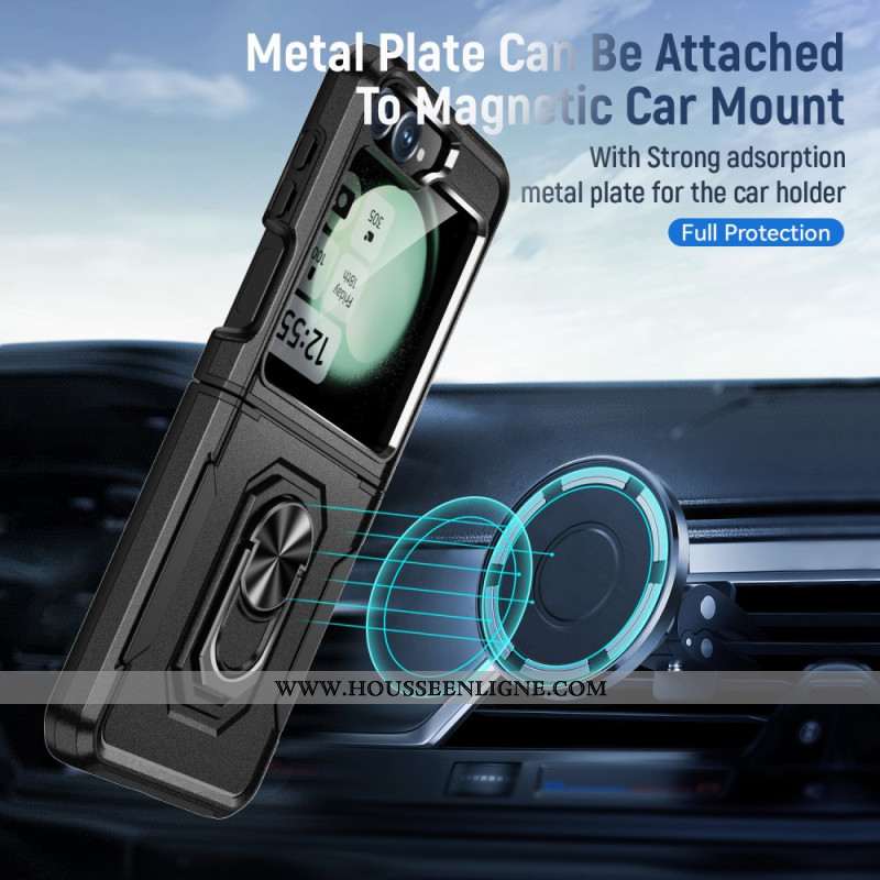 Coque Samsung Galaxy Z Flip 7 FE / Z Flip 6 Robuste avec Anneau-Support