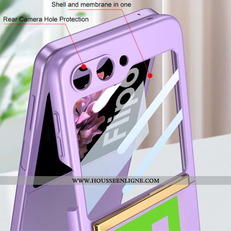 Coque Samsung Galaxy Z Flip 7 FE / Z Flip 6 Sangle et Film de Protection Écran Arrière GKK