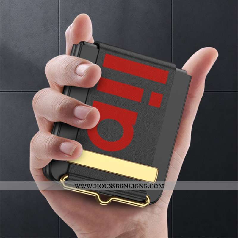 Coque Samsung Galaxy Z Flip 7 FE / Z Flip 6 Sangle et Film de Protection Écran Arrière GKK