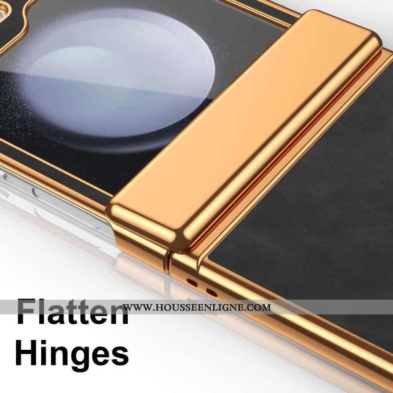 Coque Samsung Galaxy Z Flip 7 FE / Z Flip 6 Simili Cuir