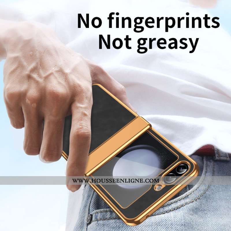 Coque Samsung Galaxy Z Flip 7 FE / Z Flip 6 Simili Cuir