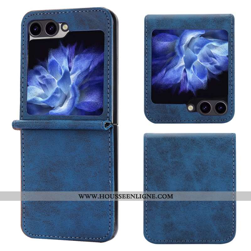 Coque Samsung Galaxy Z Flip 7 FE / Z Flip 6 Simili Cuir