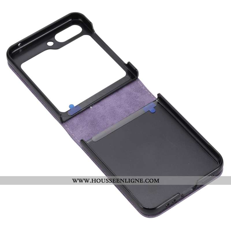 Coque Samsung Galaxy Z Flip 7 FE / Z Flip 6 Simili Cuir