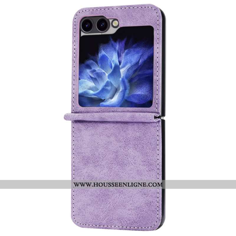 Coque Samsung Galaxy Z Flip 7 FE / Z Flip 6 Simili Cuir
