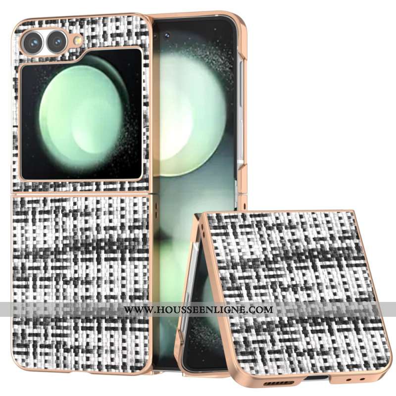 Coque Samsung Galaxy Z Flip 7 FE / Z Flip 6 Simili Cuir Texturé