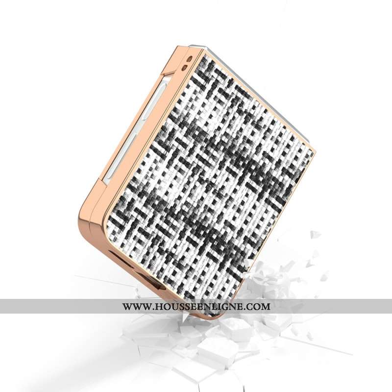 Coque Samsung Galaxy Z Flip 7 FE / Z Flip 6 Simili Cuir Texturé